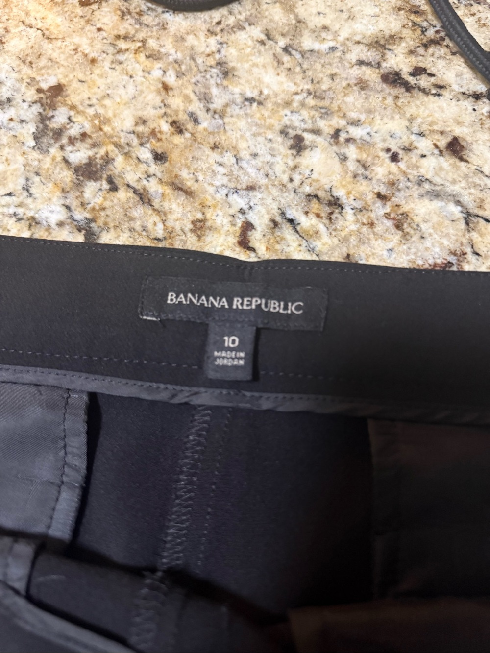 Banana Republic Black High-Rise Shorts with Gold Button Detail - Picture 9 of 12